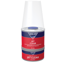  SOLID лак для быстрого и локального ремонта 2+1 JET CLEAR 0,5 +0,25л 